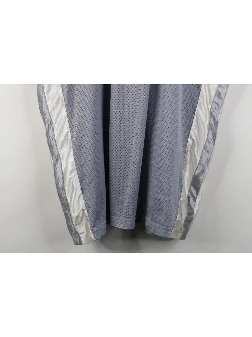 Vtg Y2K Nike Mens XL Travis Scott Center Swoosh Dazzle Mesh Muscle T-Shirt Gray